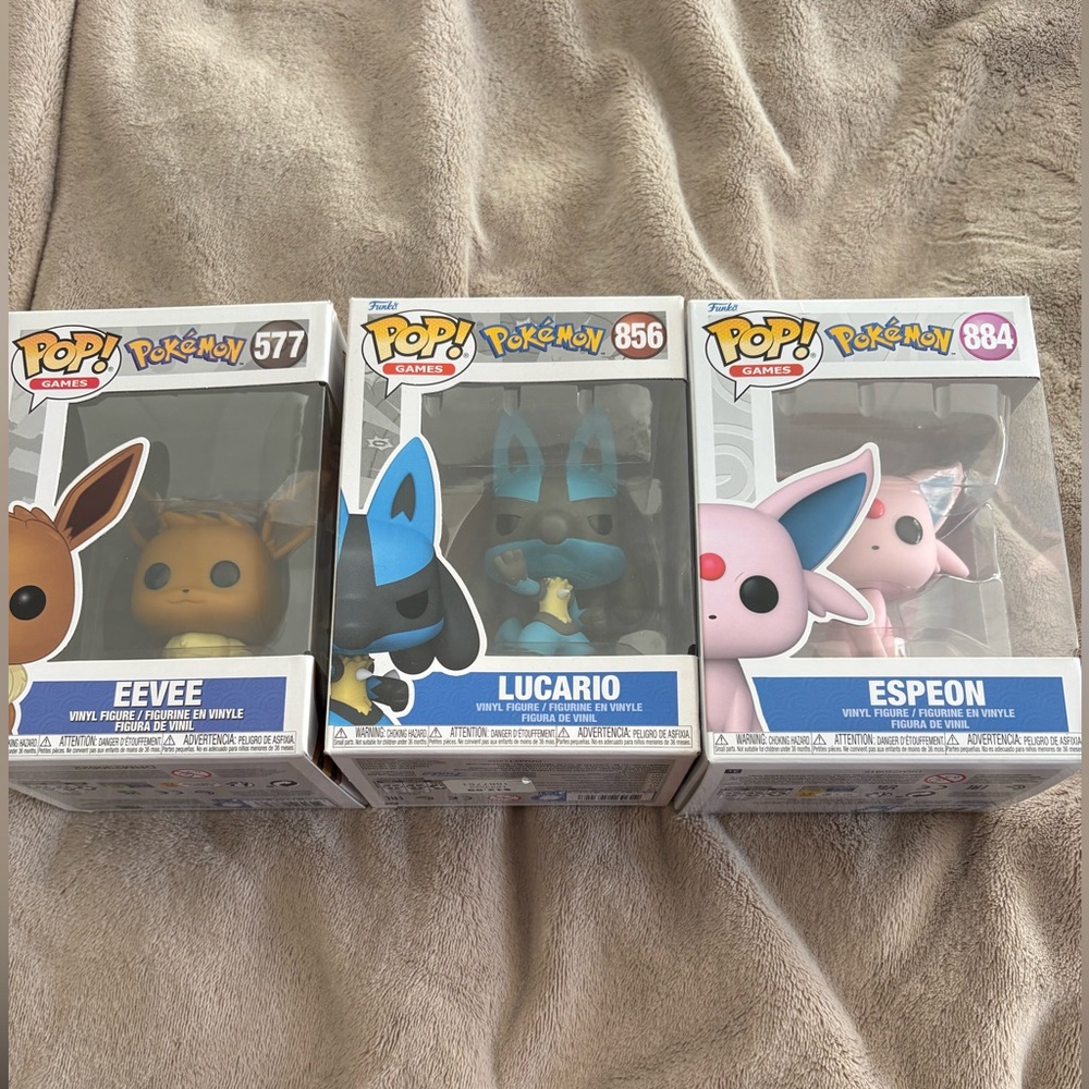 Funko Eevee, Lucario and Espeon Vinyl Figure